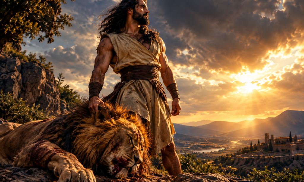 Samson And The Lion: 7 Powerful Lessons About God's Strength, Courage, and the Battles We Face