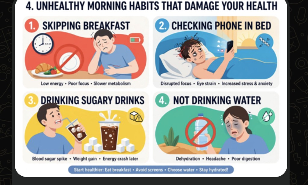 Morning Habits That Can Damage Your Health Without You Knowing